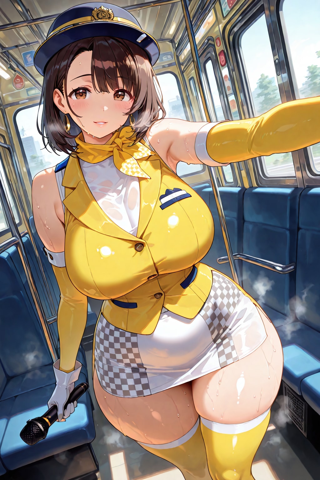 貸し切りバスガイドさん