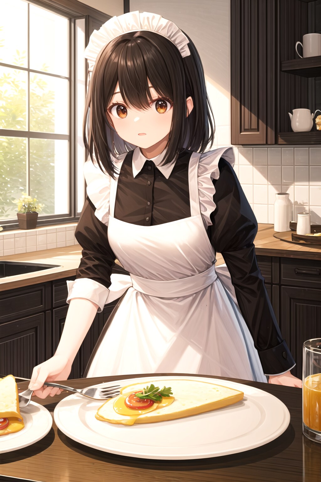 メイドちゃんに質問