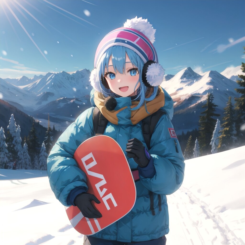 スポーティーな冬ファッション