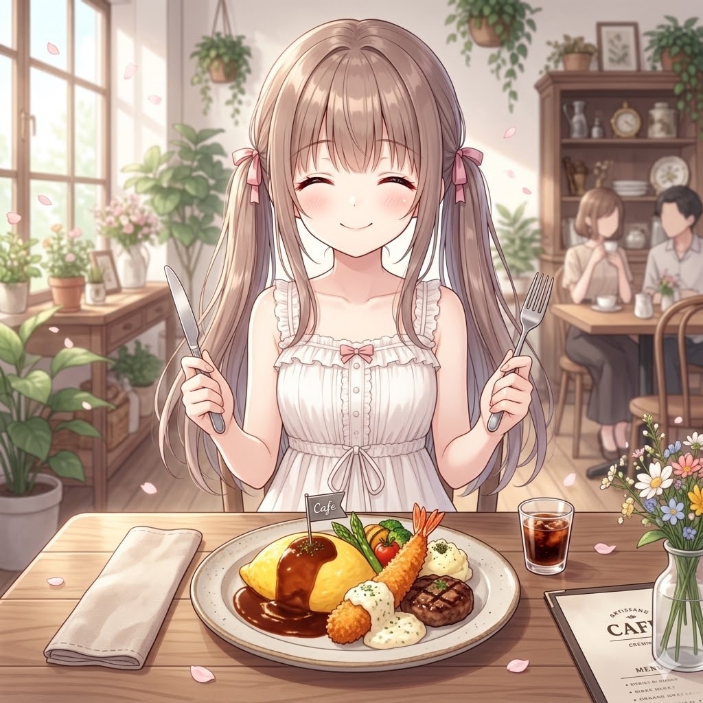梢とランチ（１）大人向けお子様ランチ