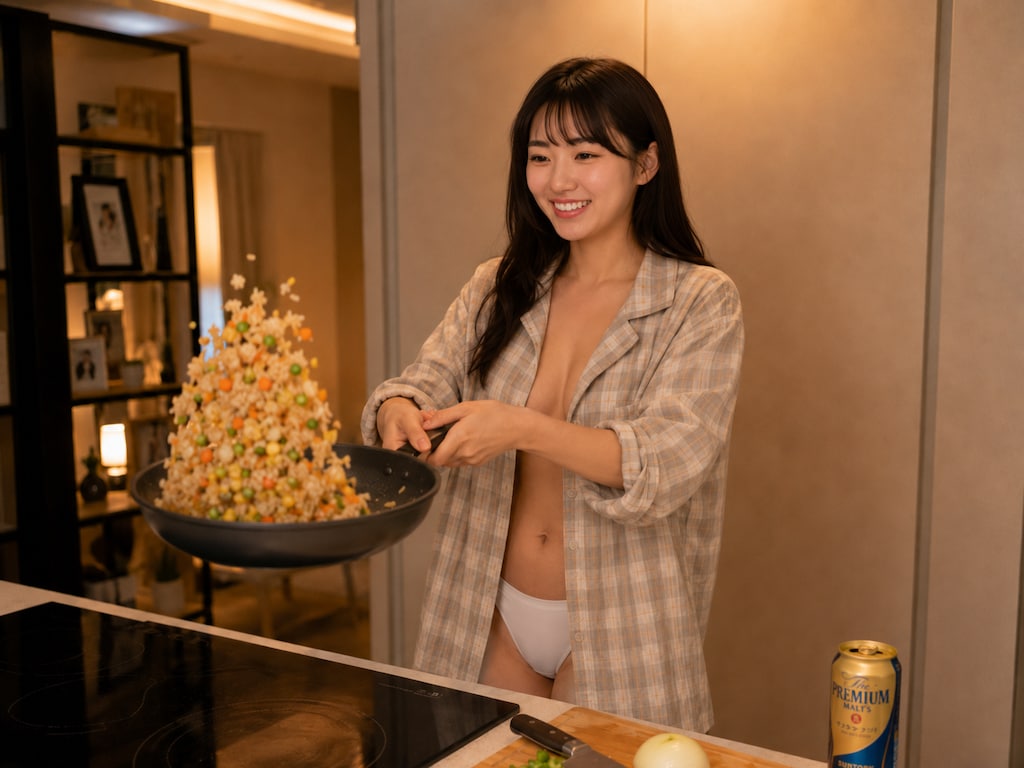 夕食に