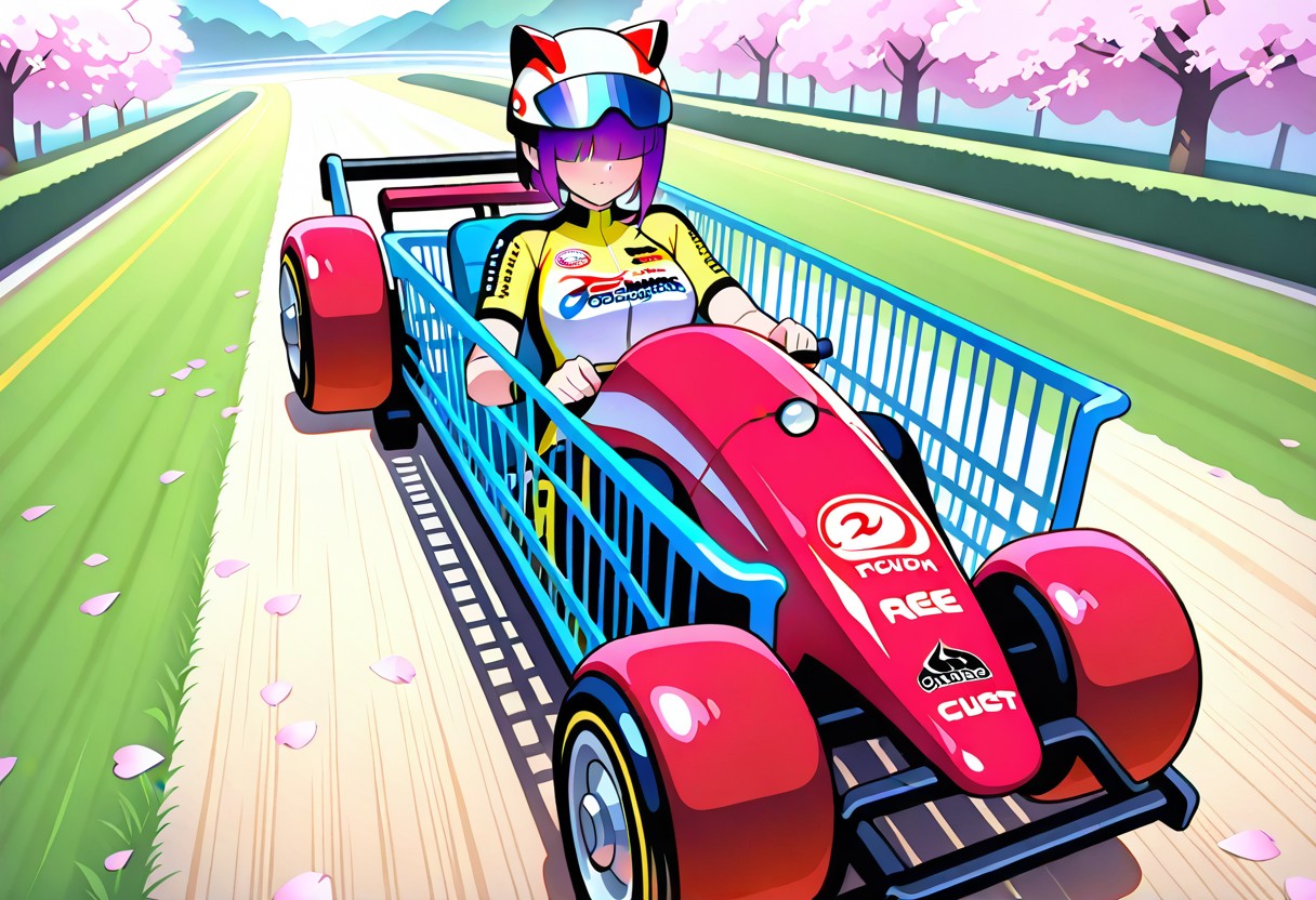 ショッピングカートレース2026⑤ | の人気AIイラスト・グラビア