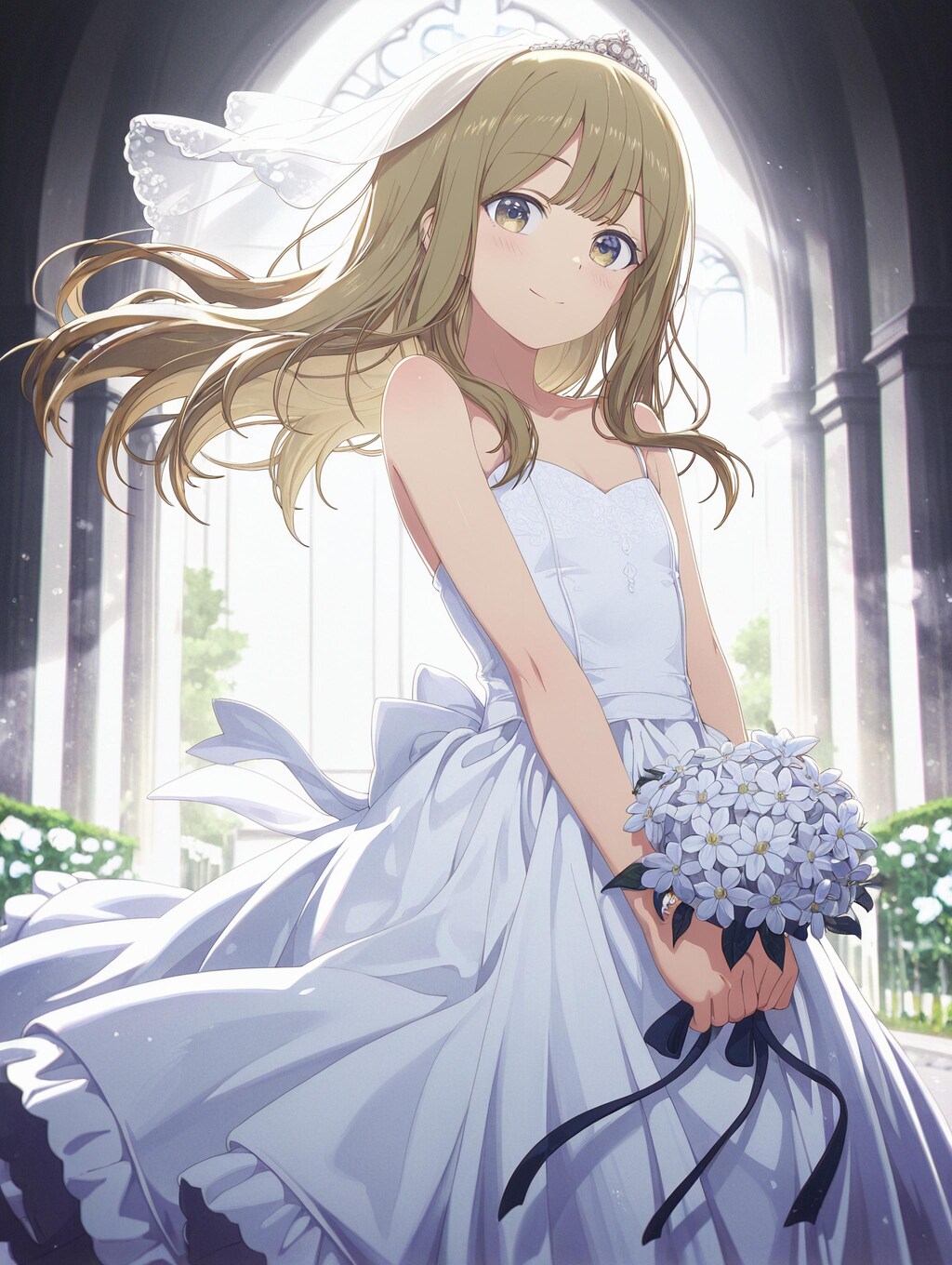 ウェディングドレスの花岡まことくん