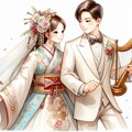 現代の人間と天女の結婚式 2枚目