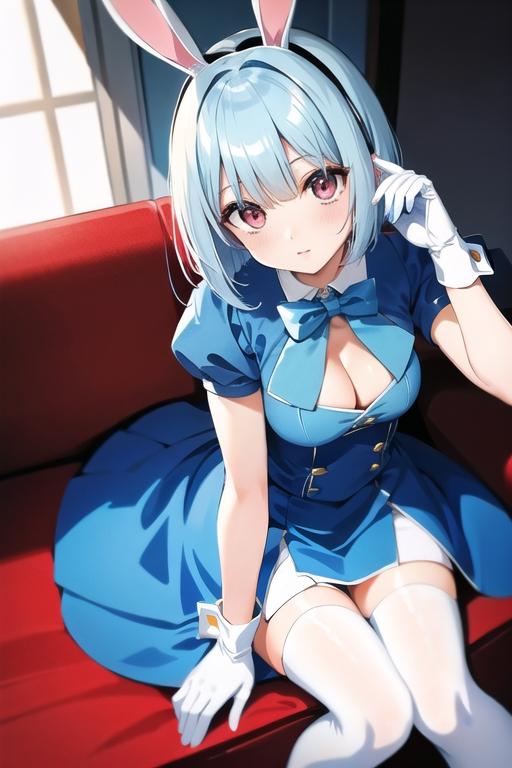青髪のウサギちゃん