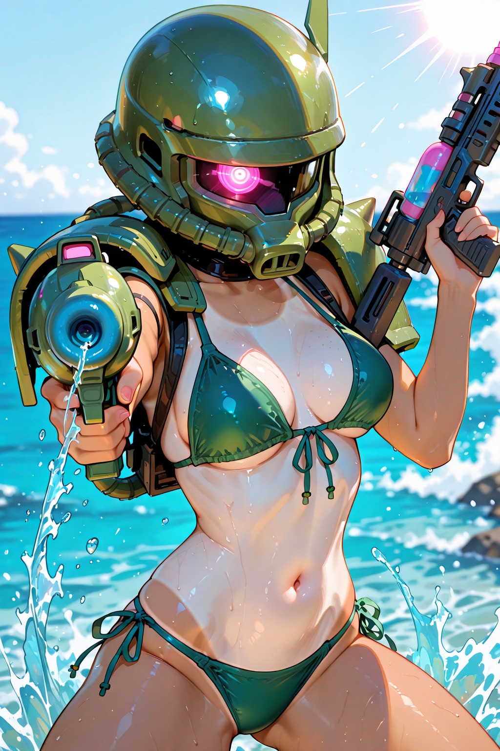 ザク子ちゃん、会場に立つ | の人気AIイラスト・グラビア