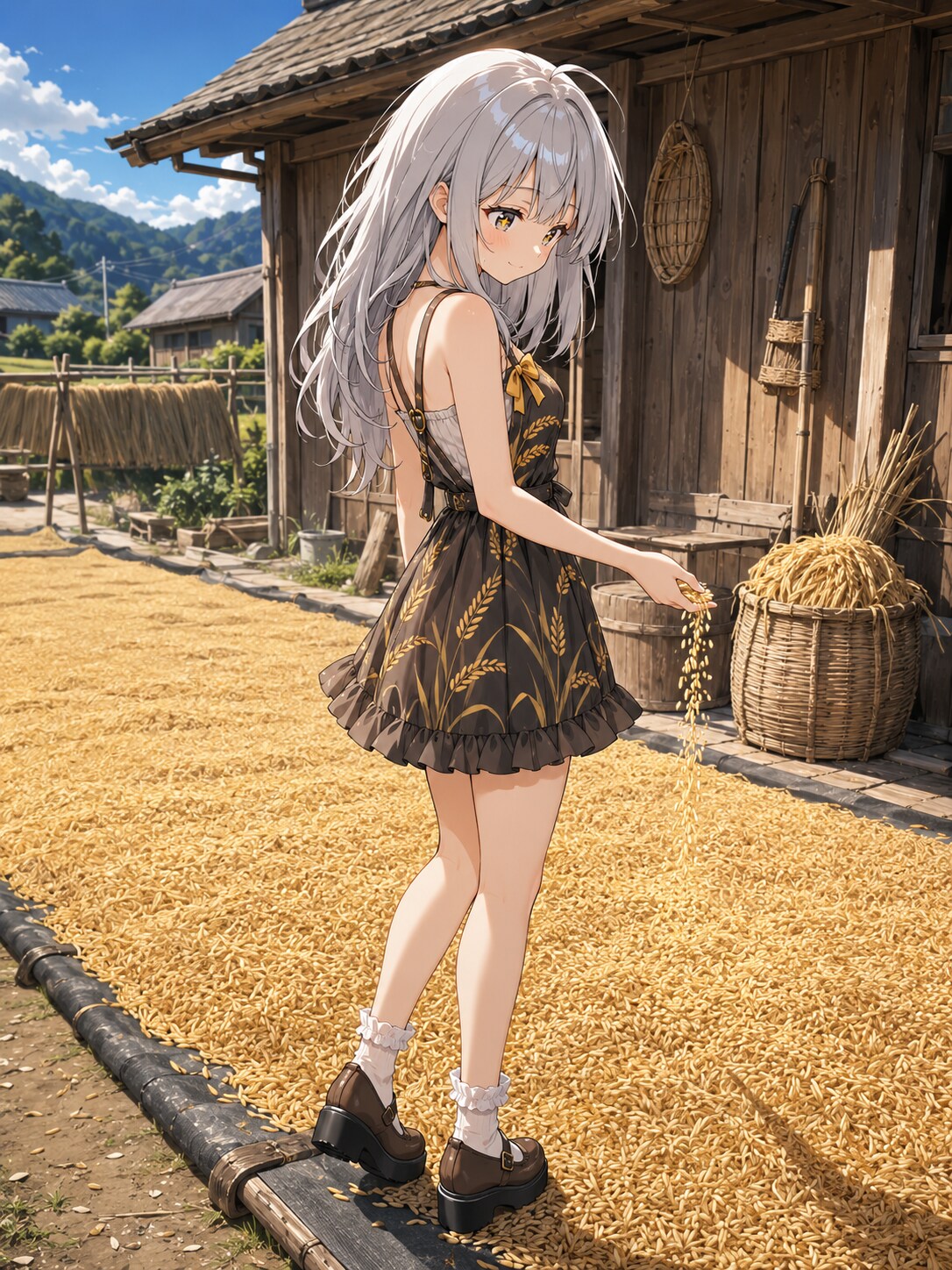 稲穂の里で