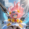 異世界制服少女達　メカ娘　魔法少女アーク　アクリルドールフィギュア 6枚目