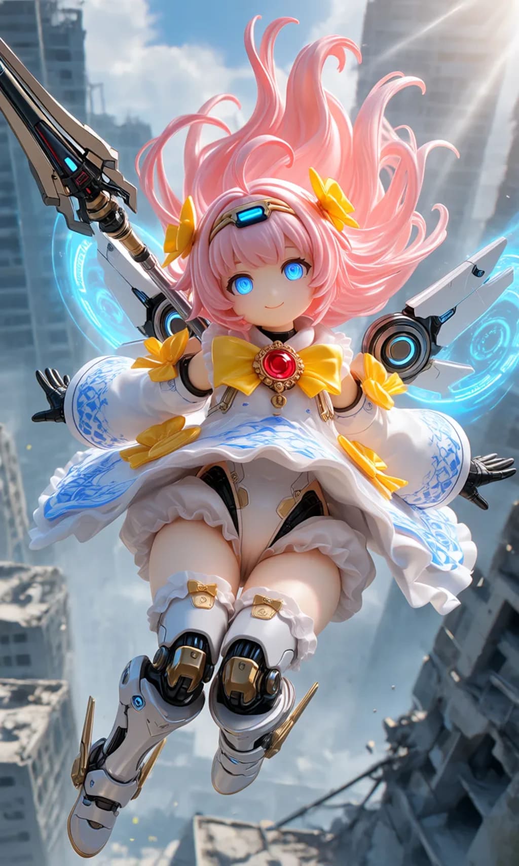 異世界制服少女達　メカ娘　魔法少女アーク　アクリルドールフィギュア