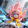 異世界制服少女達　メカ娘　魔法少女アーク　アクリルドールフィギュア 5枚目