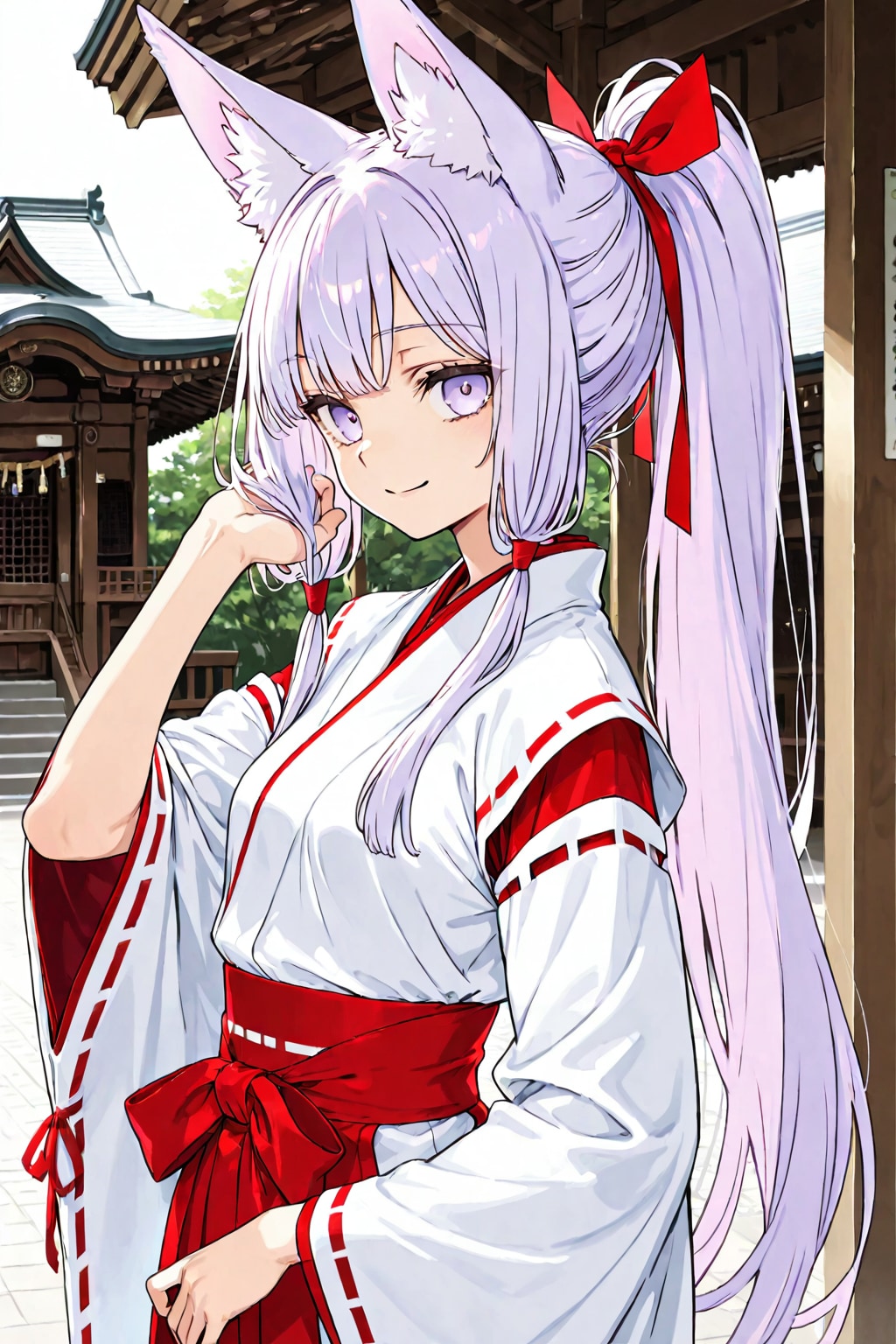 ロングポニーテール