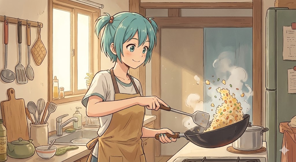 今日のお昼ご飯はチャーハンです😋 | の人気AIイラスト・グラビア