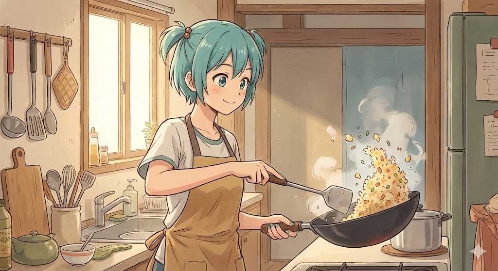 今日のお昼ご飯はチャーハンです😋