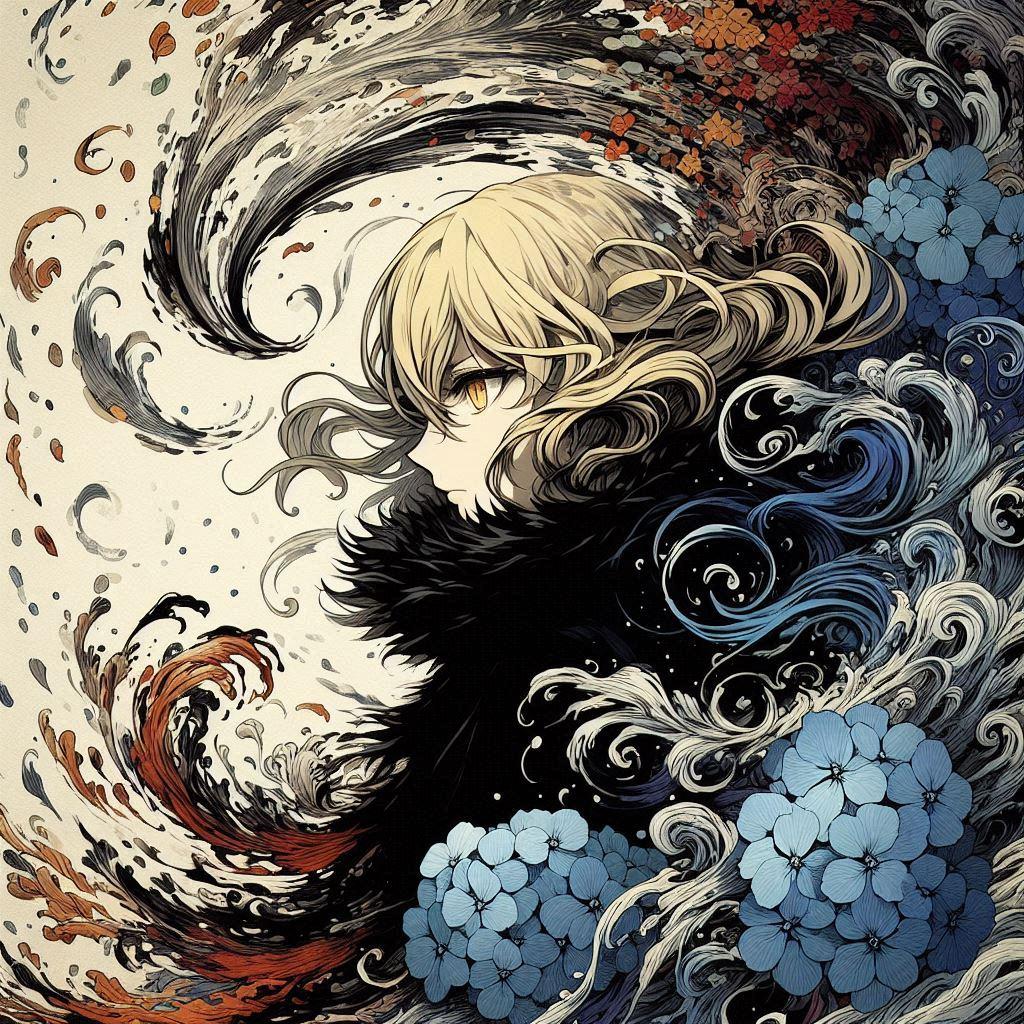 紫陽花とエリザベス | の人気AIイラスト・グラビア