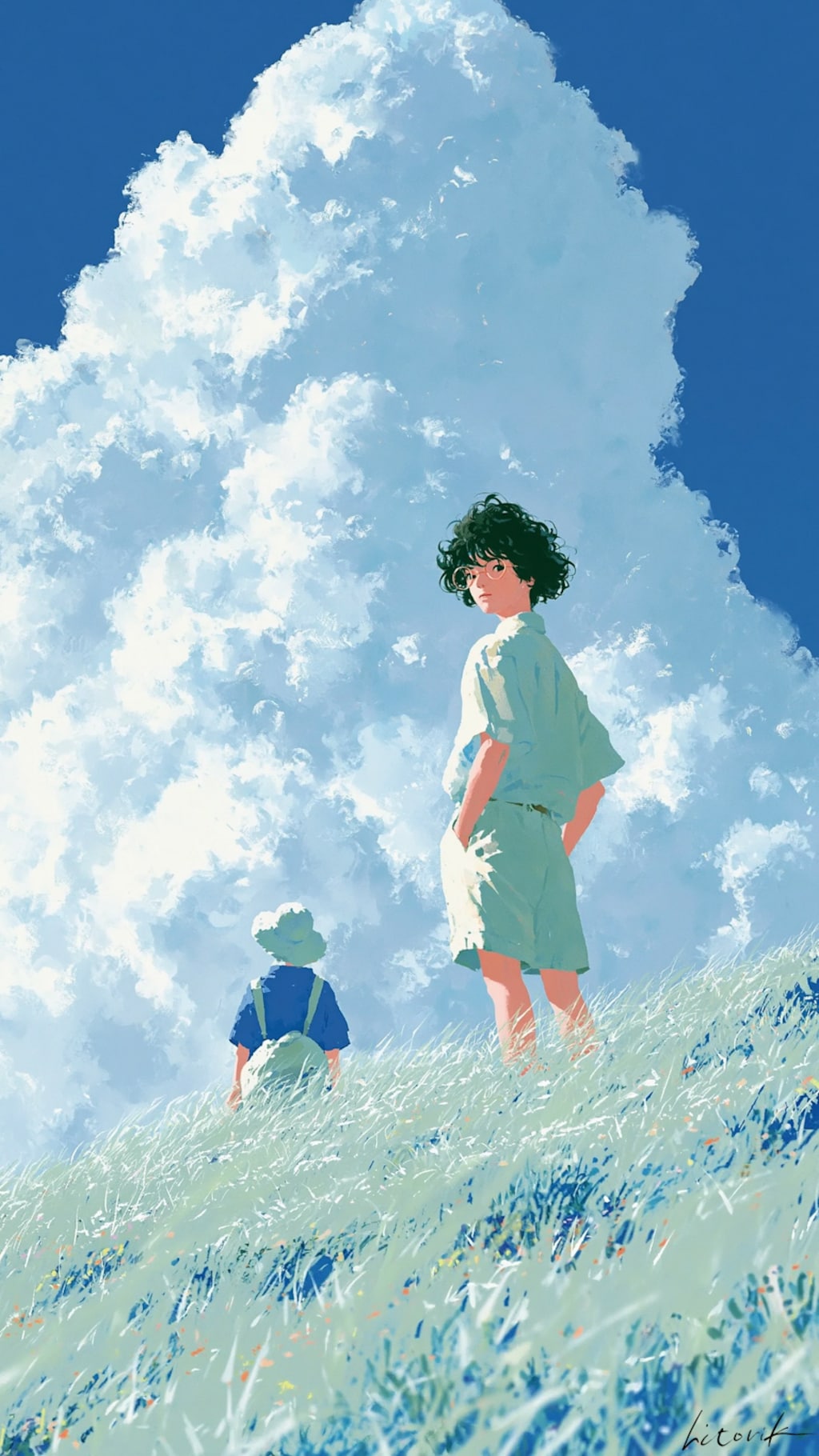夏雲のとなりで／スマホ壁紙アーカイブ