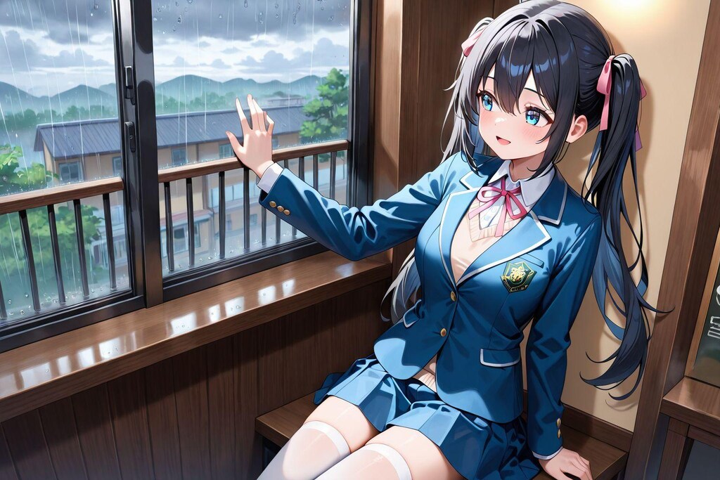 梅雨の日も夏の日も