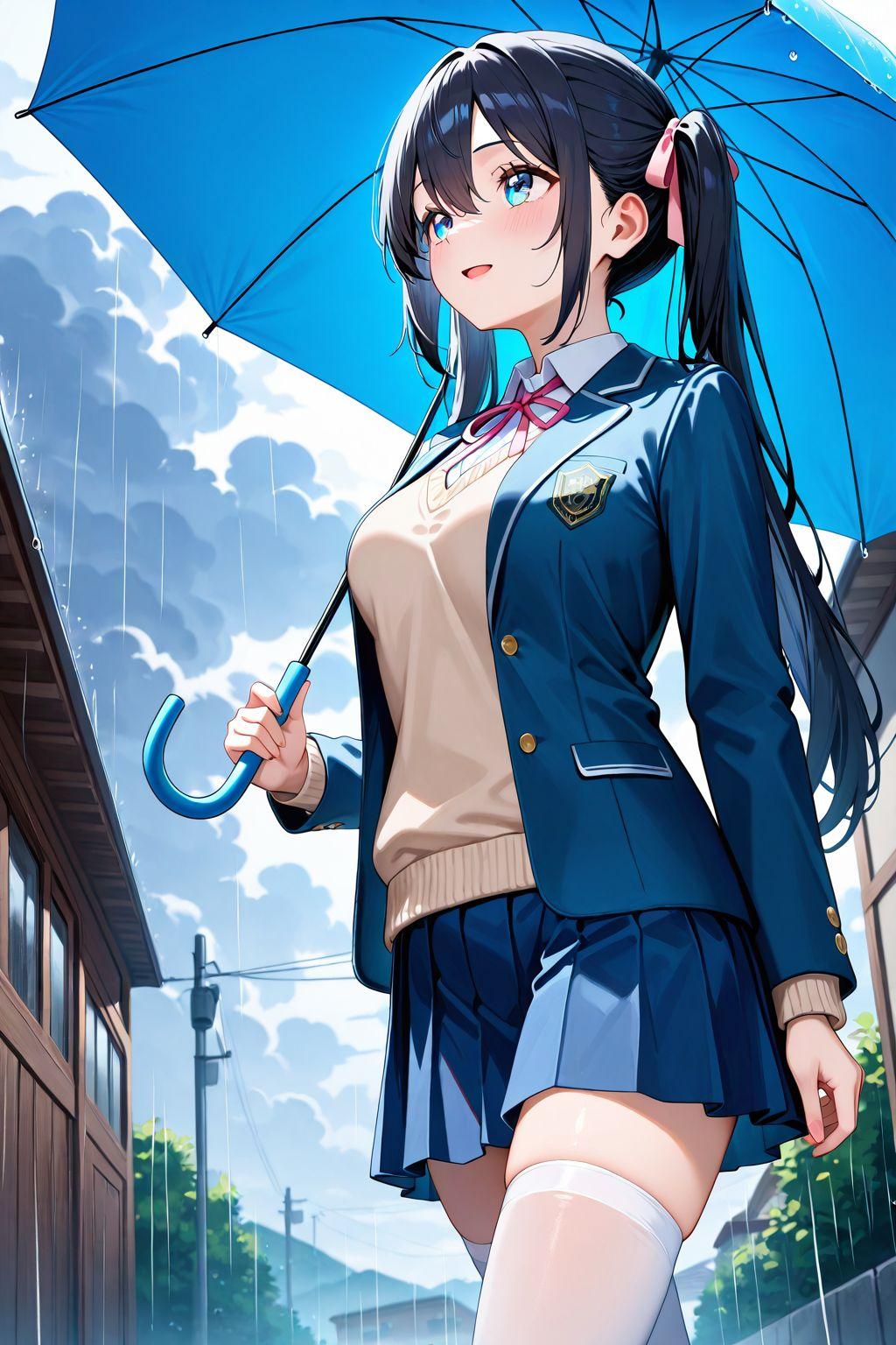 梅雨の日も夏の日も | の人気AIイラスト・グラビア