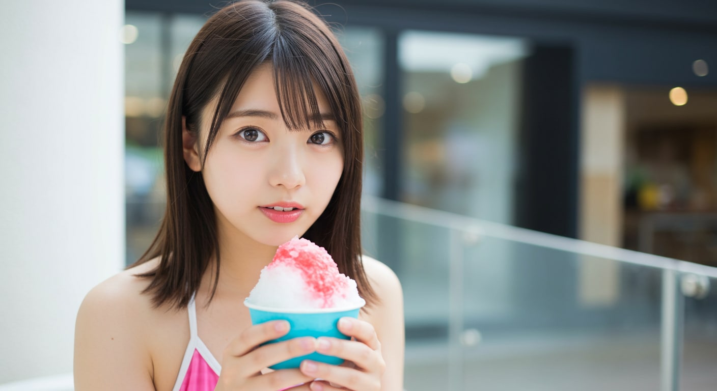 スク水モールでかき氷。 | の人気AIイラスト・グラビア