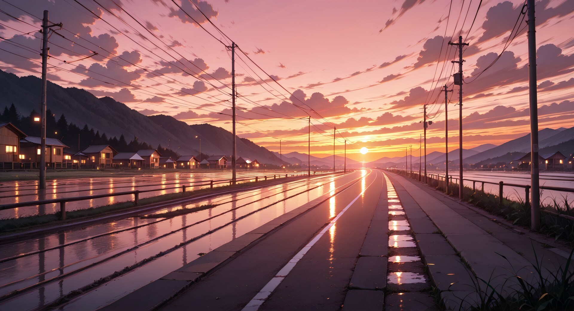 夕暮れ/朝焼け 6 | の人気AIイラスト・グラビア