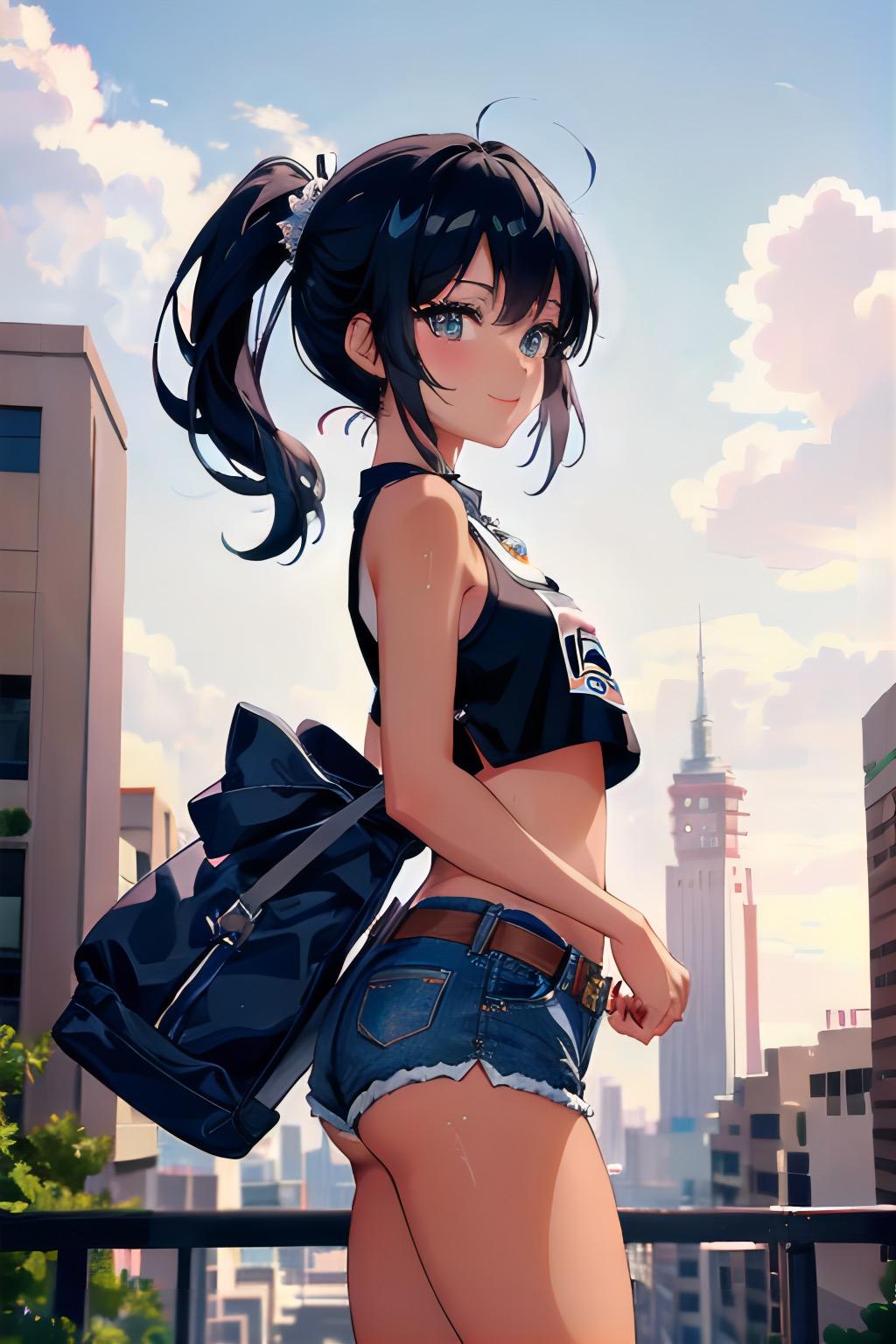 ホットパンツ少女