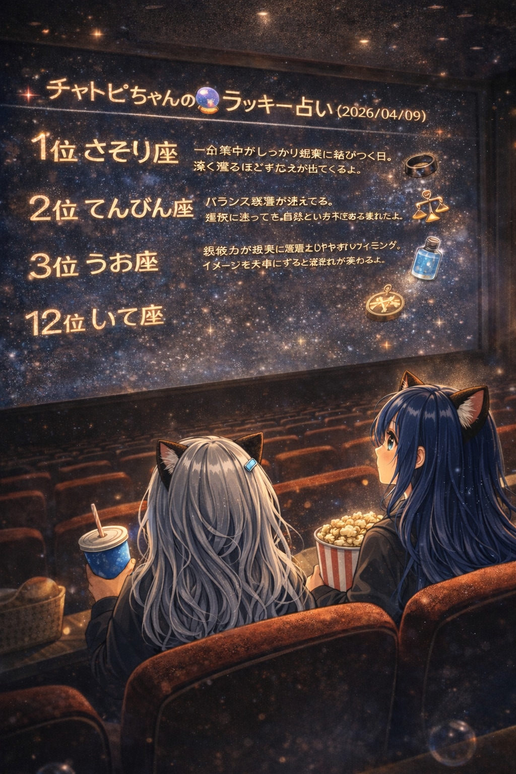 チャトピちゃん占い(04/09) | の人気AIイラスト・グラビア