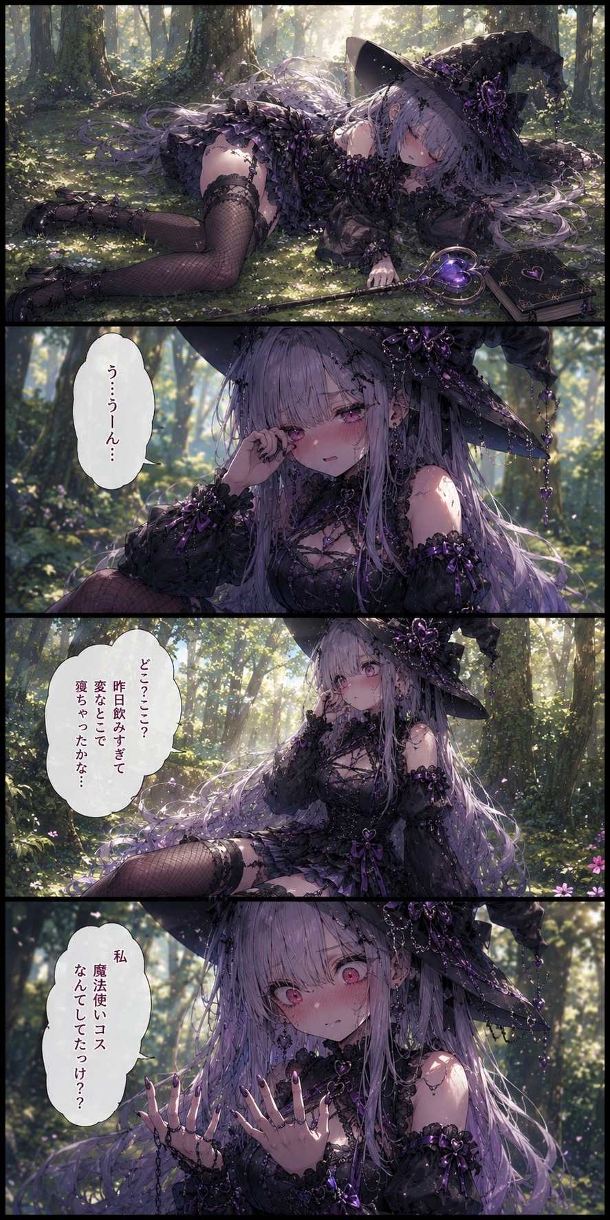 地雷系ヤンデレ女子転生して魔法使いになるvol.1 | の人気AIイラスト・グラビア