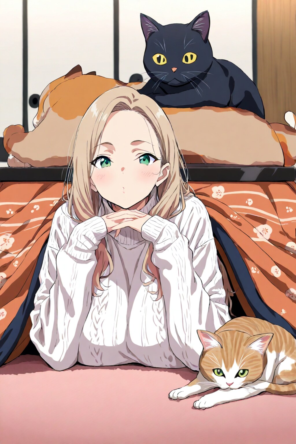 萌えるかどうかは分からないが袖は少し長い。