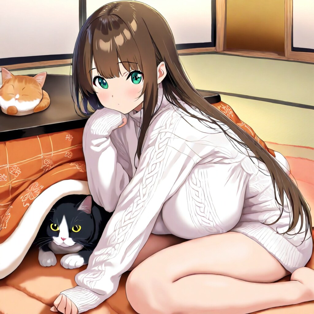 萌えるかどうかは分からないが袖は少し長い。