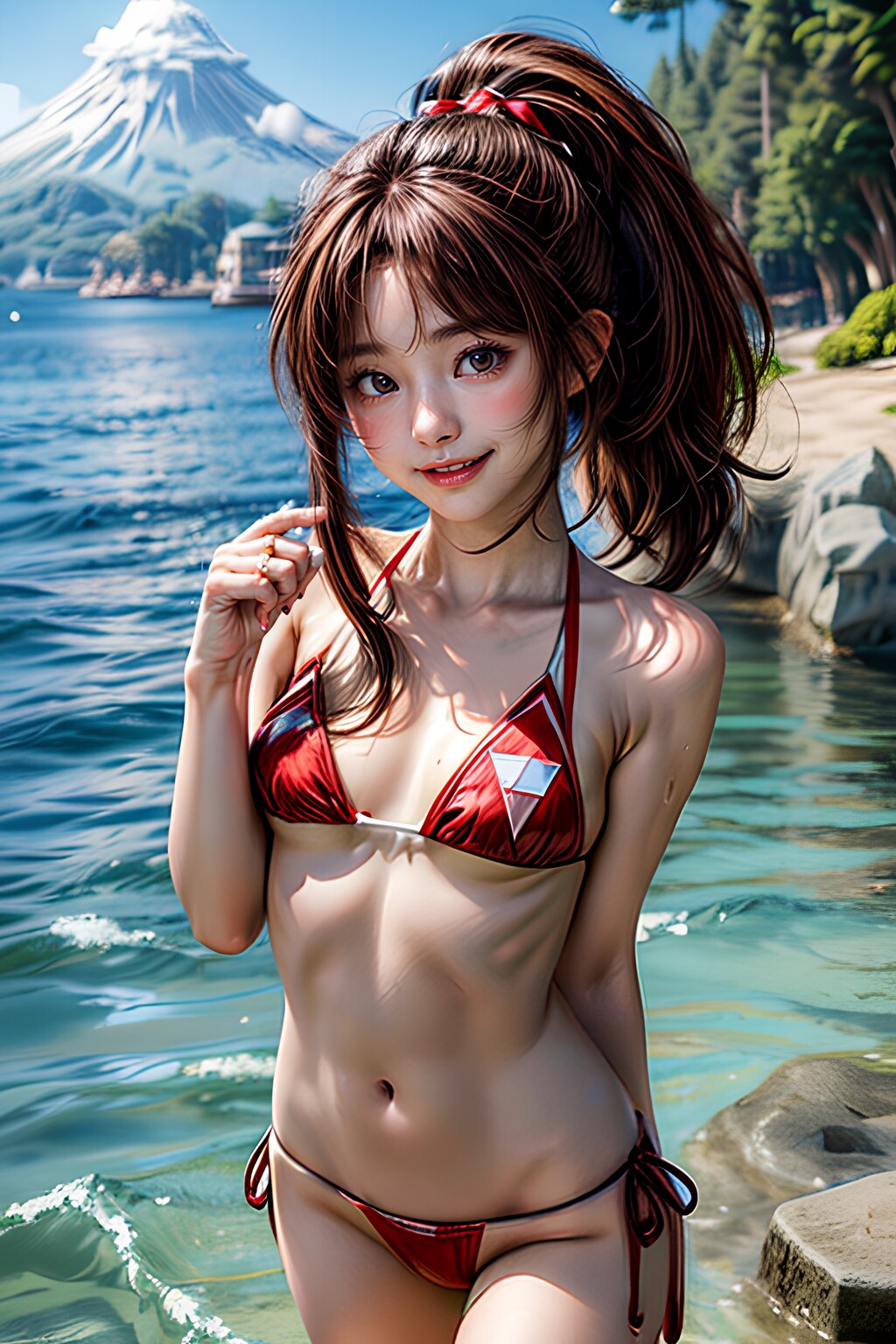 新しい水着どうかな？