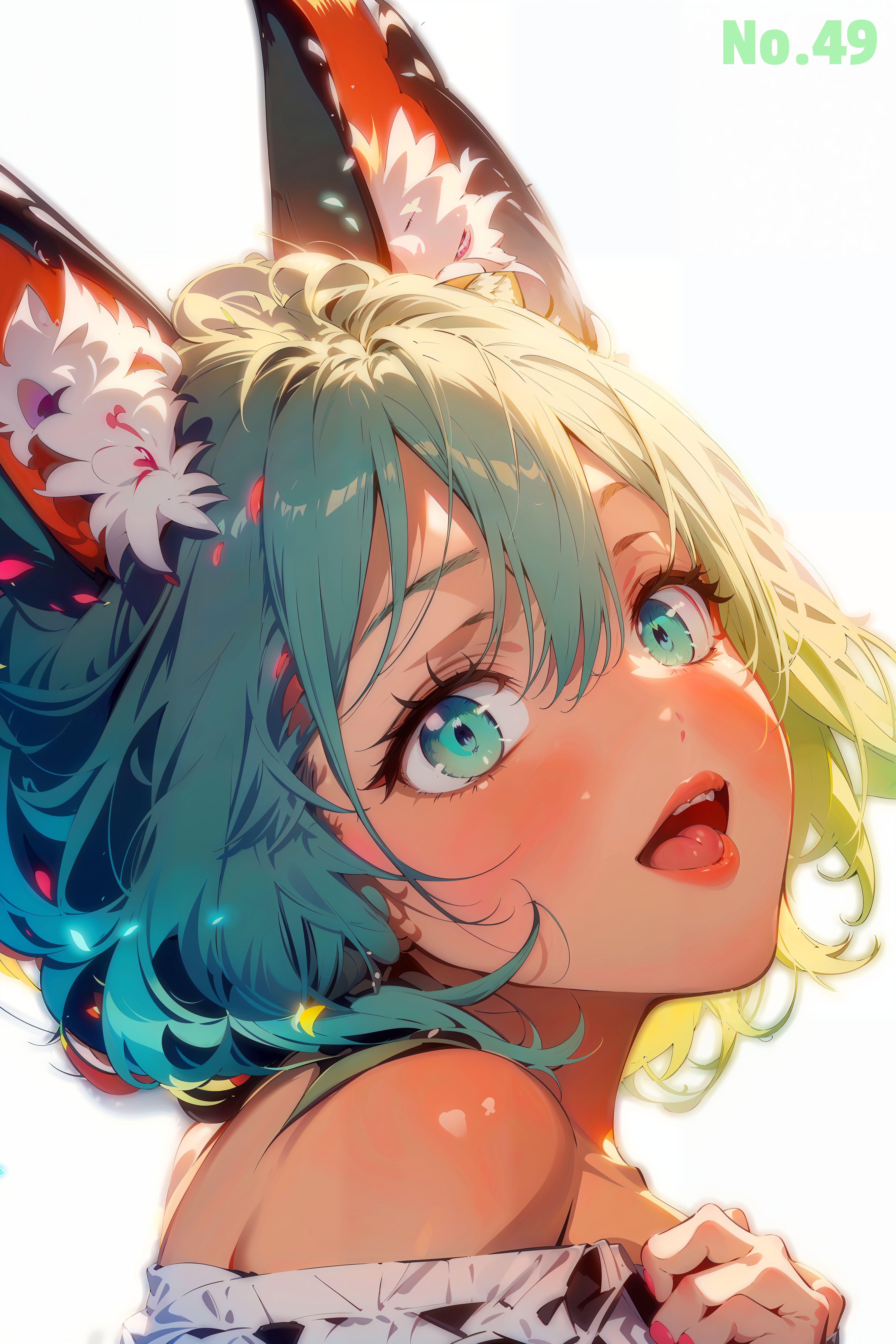 【49】High School Girl [green] | の人気AIイラスト・グラビア