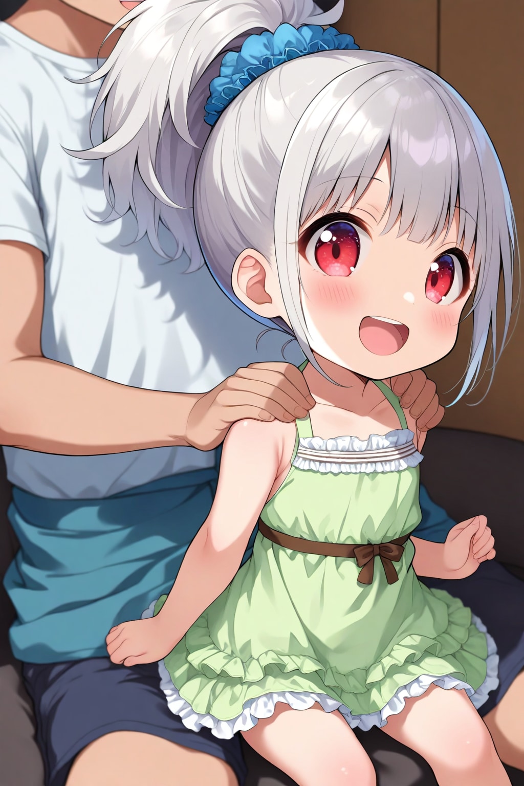 肩のマッサージです