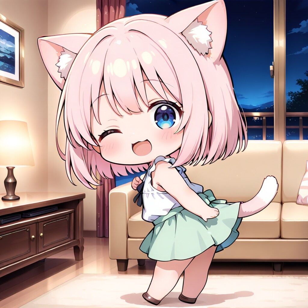 こんばんにゃん | の人気AIイラスト・グラビア
