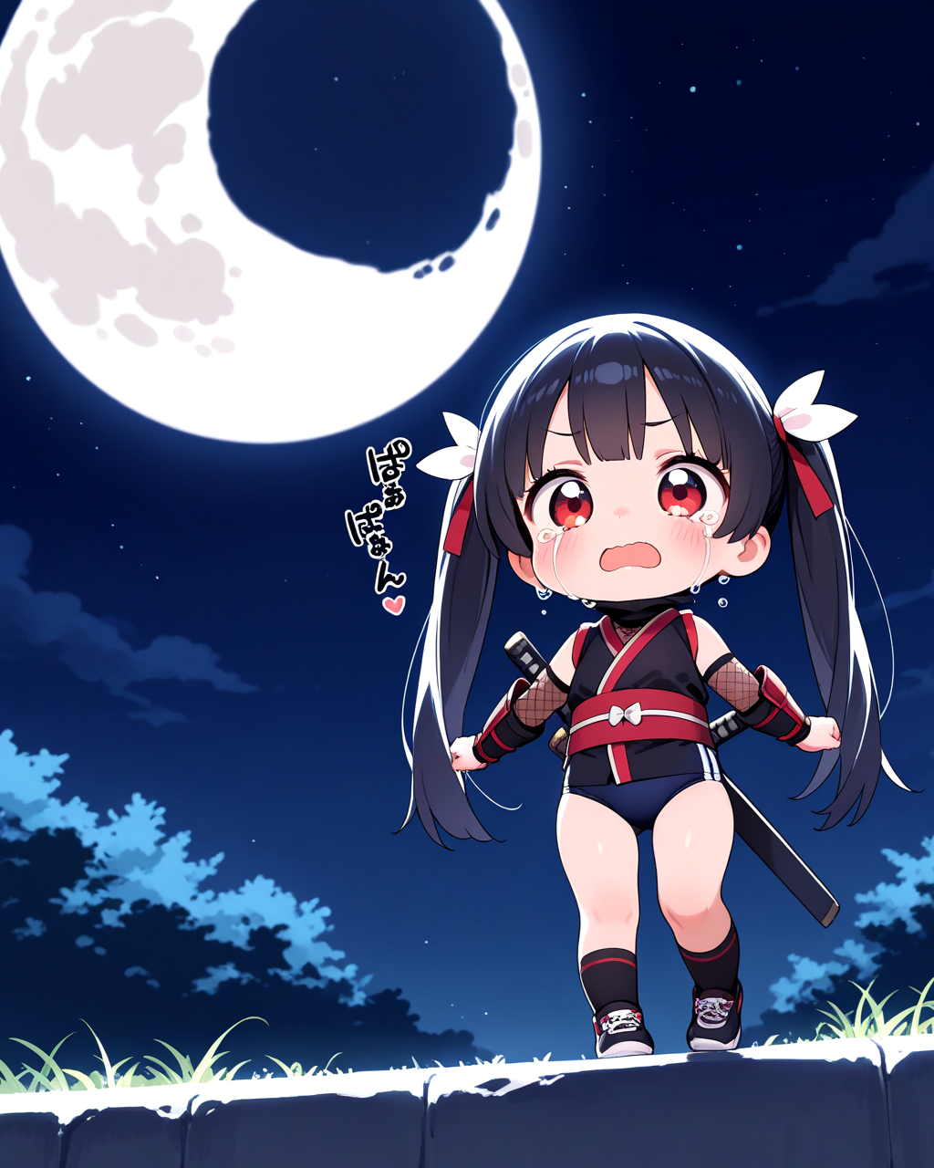 夜が怖い忍ルマのちーちゃん
