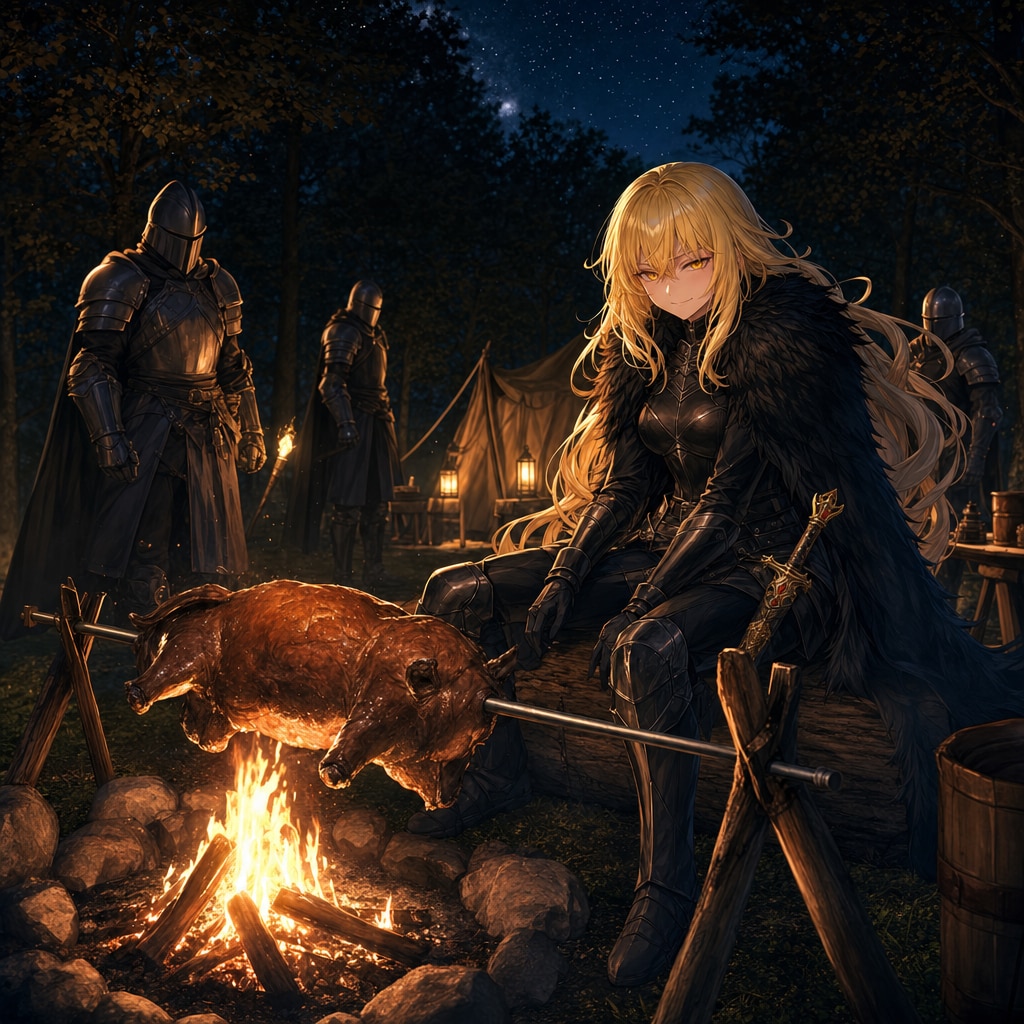 ウィンダー騎士団の夜営