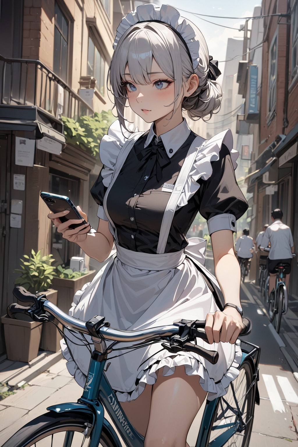 ながらスマホはやめようね♪ | の人気AIイラスト・グラビア