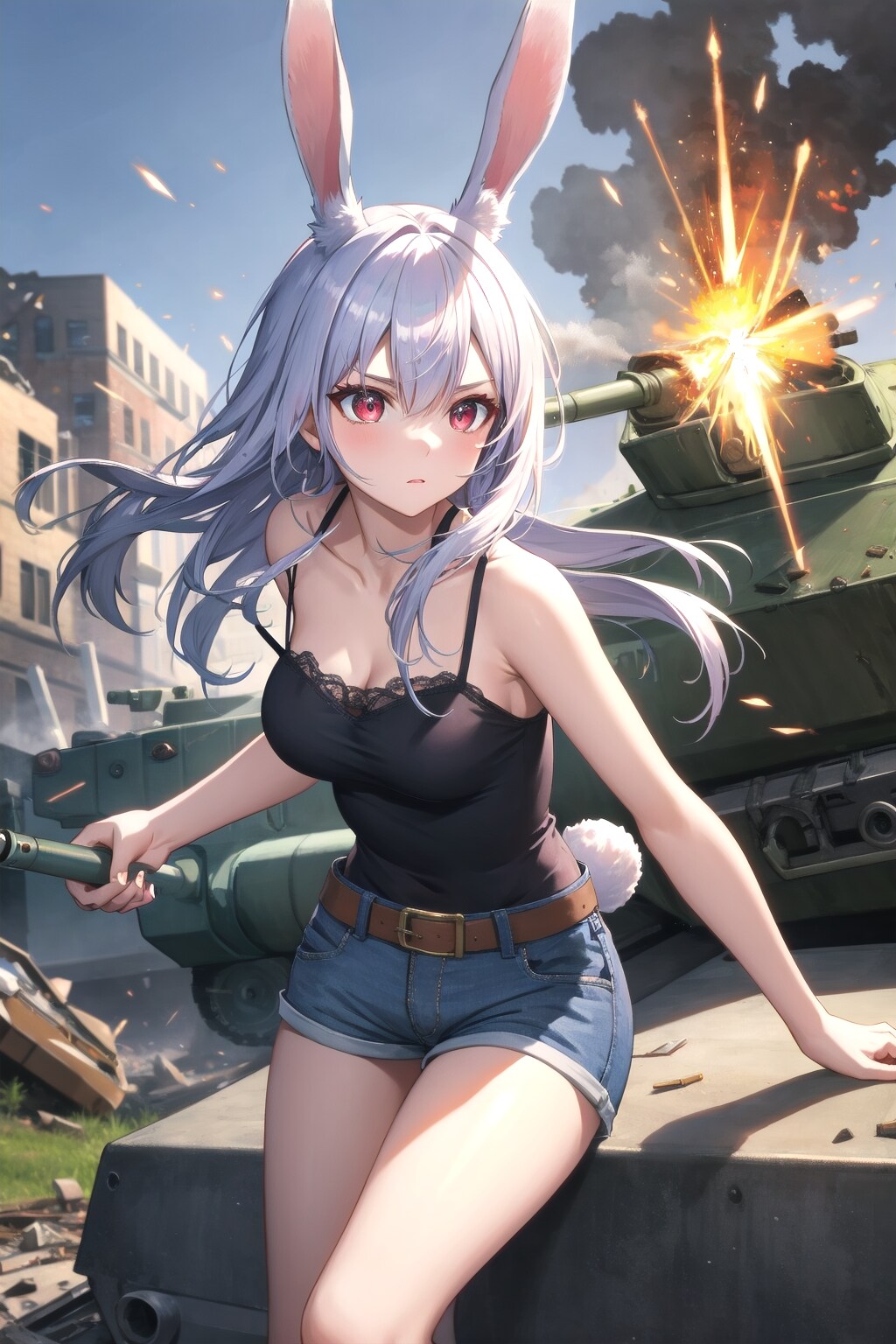 戦場を駆けるみみちゃん🐰💥