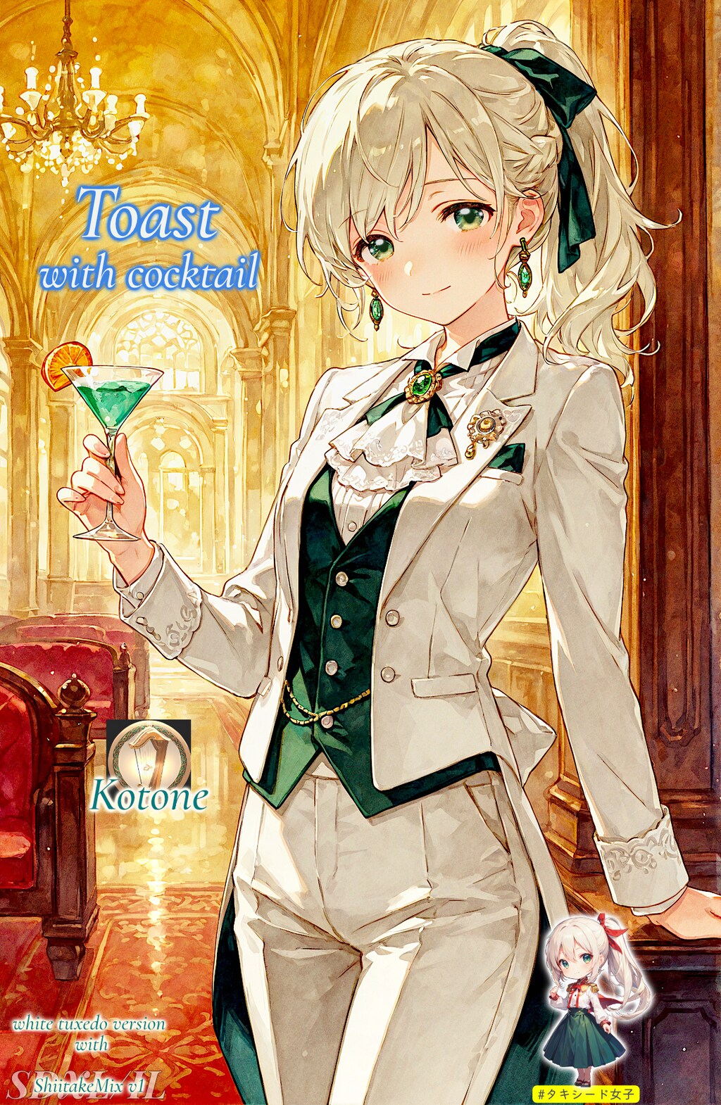 カクテルで乾杯