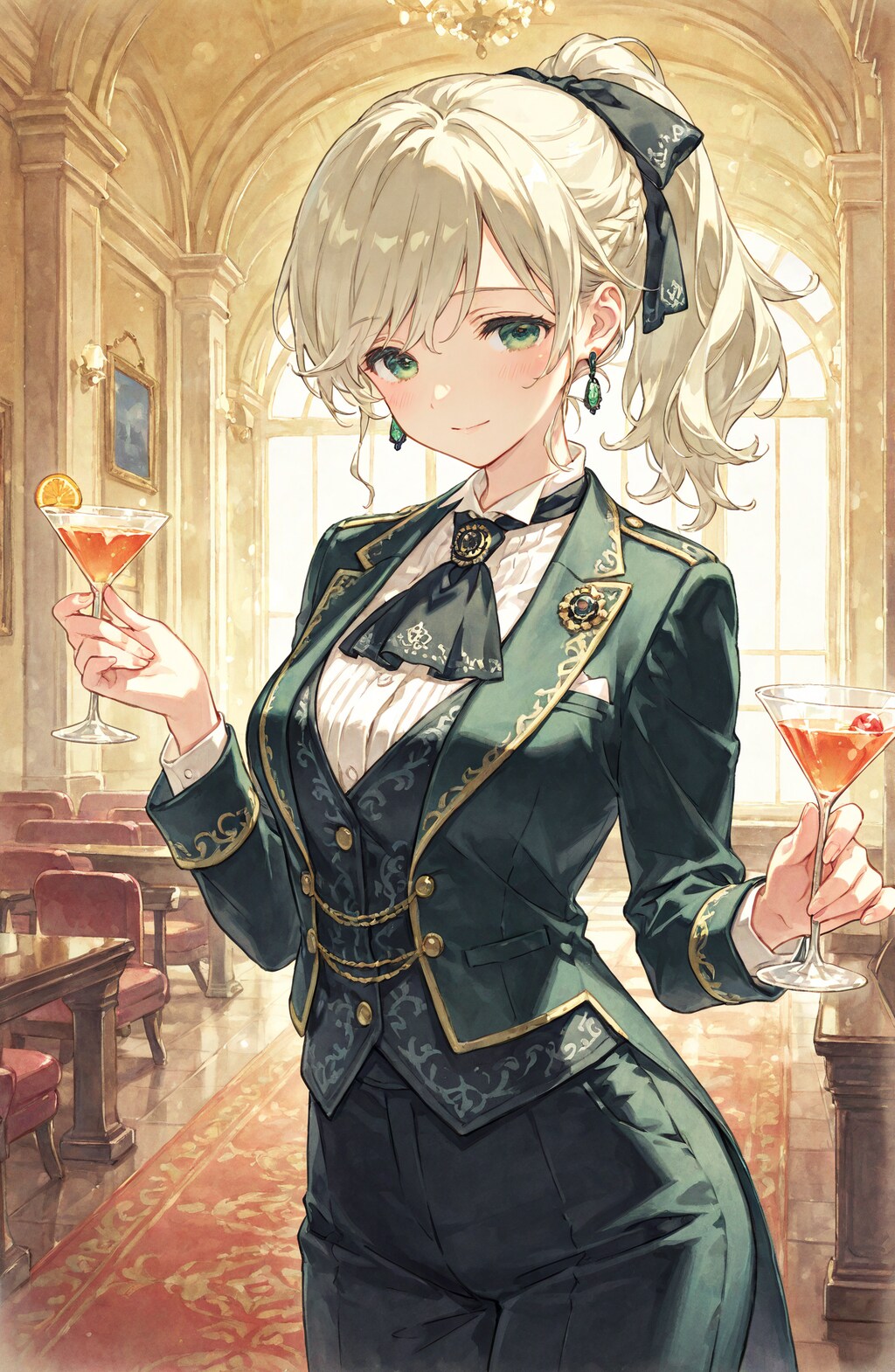 カクテルで乾杯