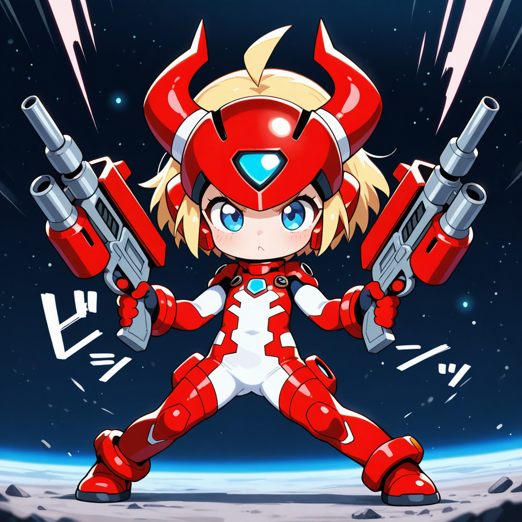 赤ければ通常の３倍強いと思っているパワードスーツの子