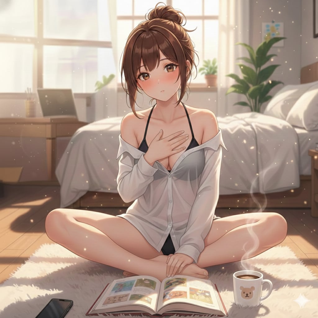 明日の朝のコーヒーは私と飲もうね(誰と飲むの？)