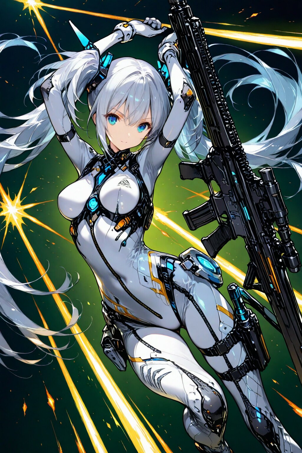 ツインテールのメカ娘