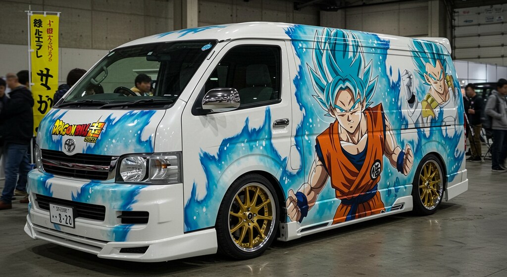 ドラゴンボール痛車ハイエース　再リメイク版
