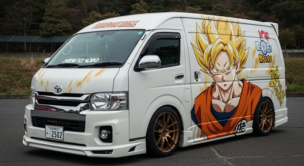 ドラゴンボール痛車ハイエース　再リメイク版