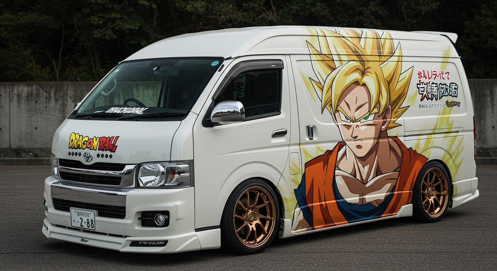 ドラゴンボール痛車ハイエース　再リメイク版