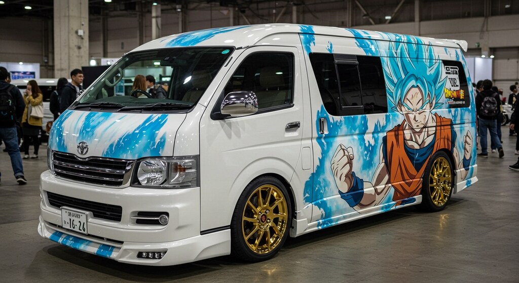 ドラゴンボール痛車ハイエース　再リメイク版