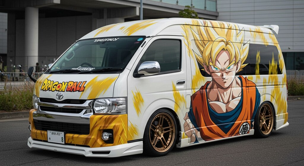 ドラゴンボール痛車ハイエース　再リメイク版
