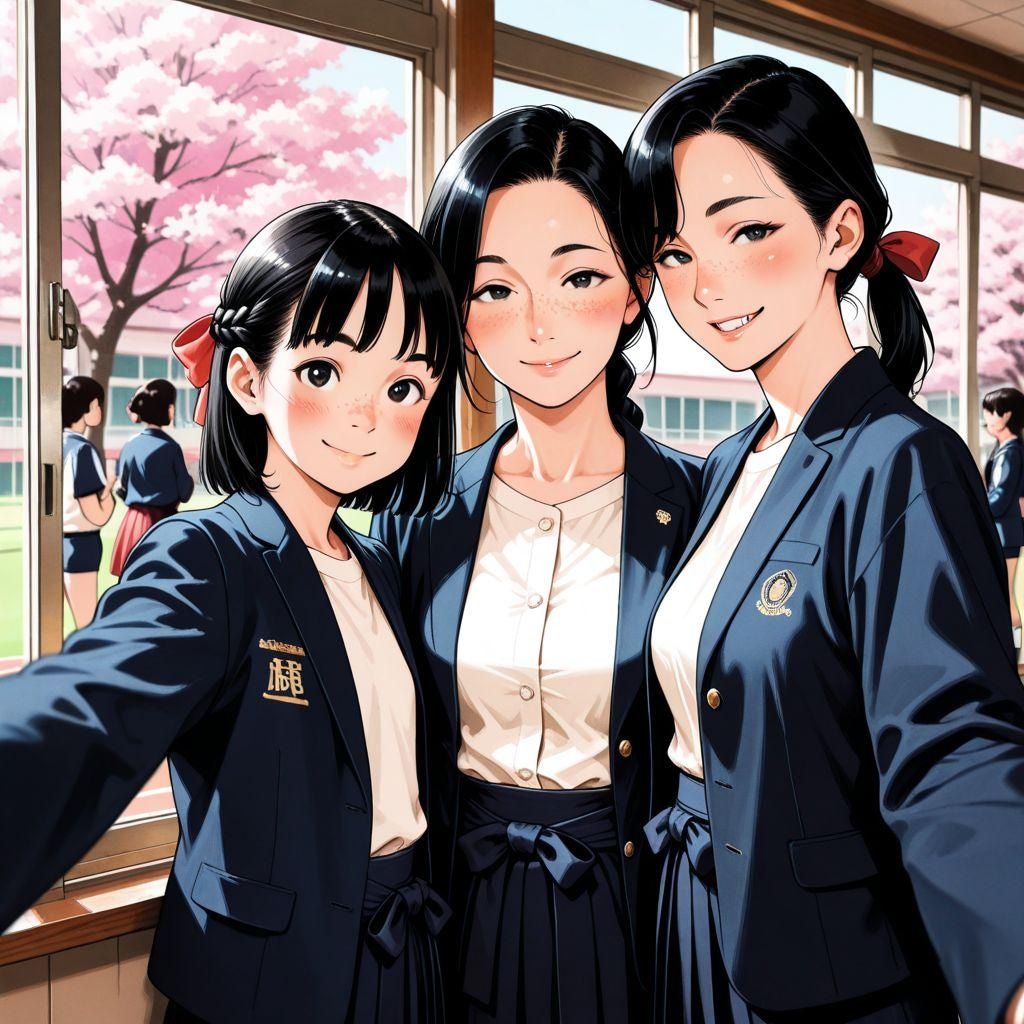 新学期、先生と
