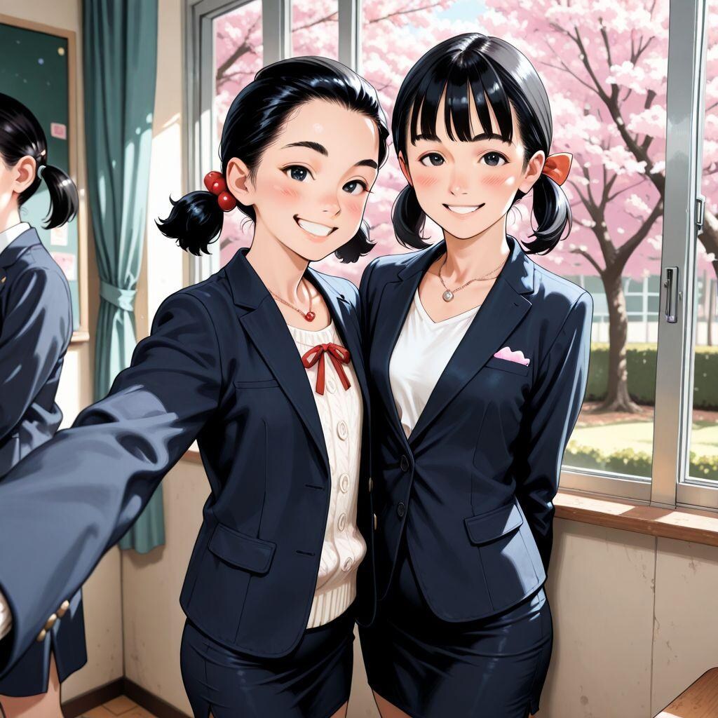 新学期、先生と