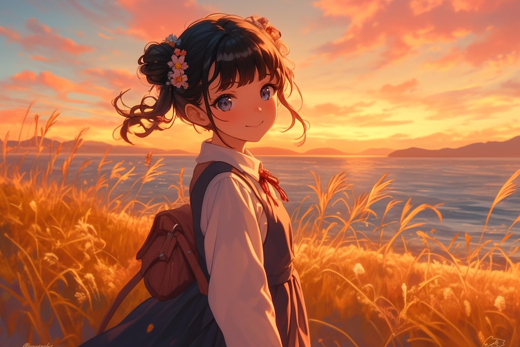 夕暮れのおだんごちゃん🍡✨213