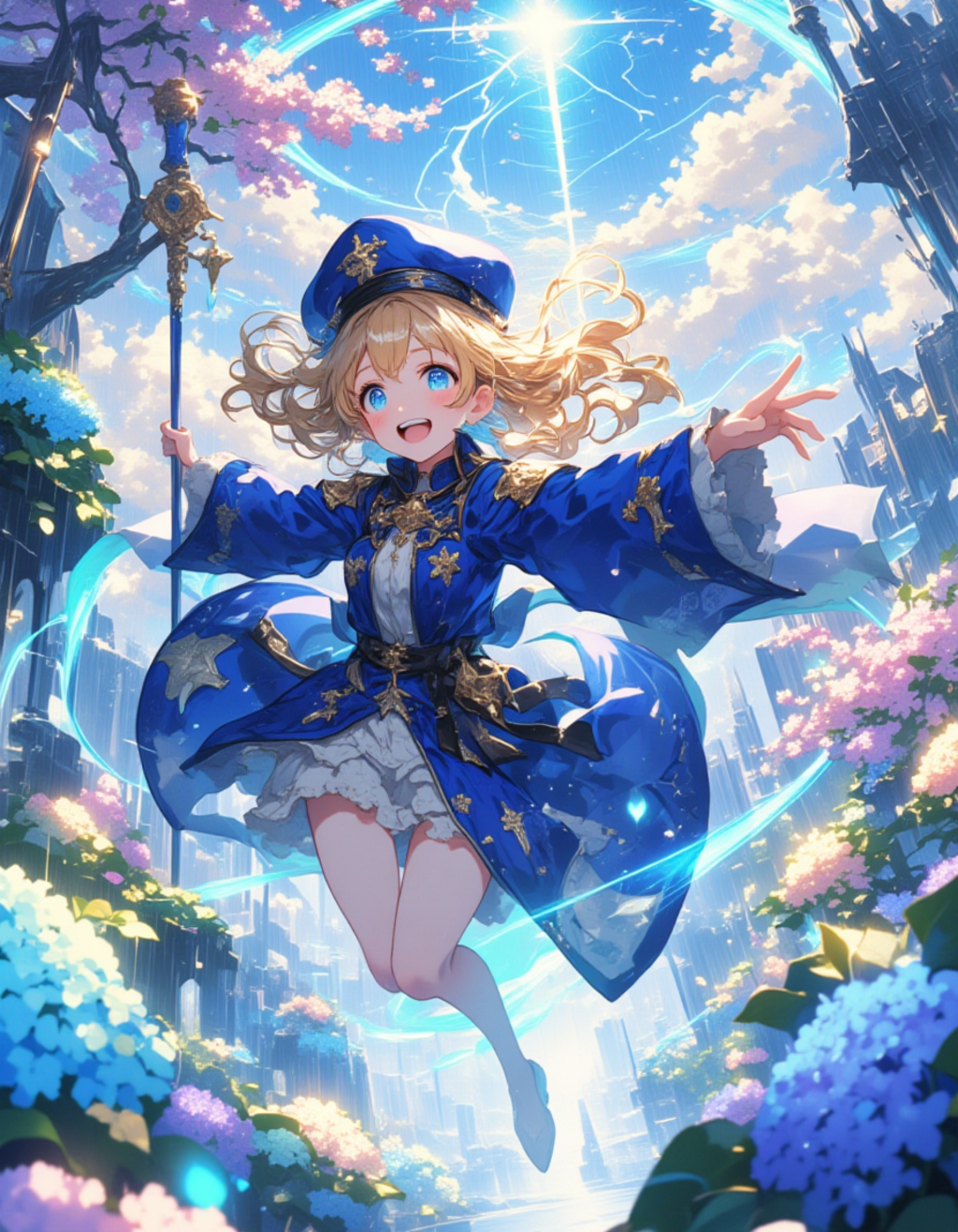 梅雨の魔法少女：輝く冒険の瞬間